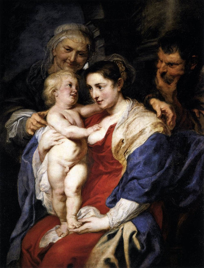 The Holy Family with St. Anne by Peter Paul Rubens — Oil Painting Reproduction