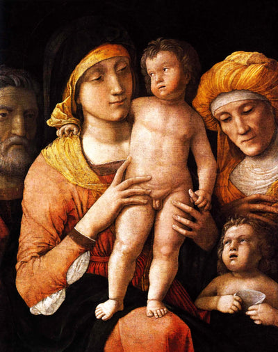 The Holy Family with St. Elizabeth and St. John the Baptist in hallway