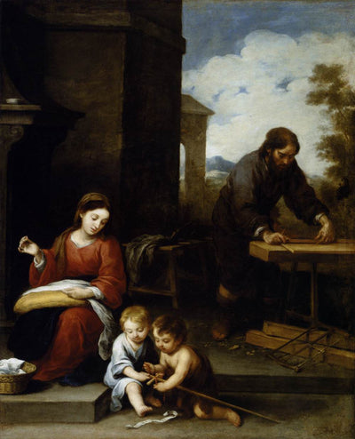The Holy Family with the Infant St. John the Baptist in living room