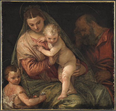 The Holy Family with the Infant St. John the Baptist in hallway