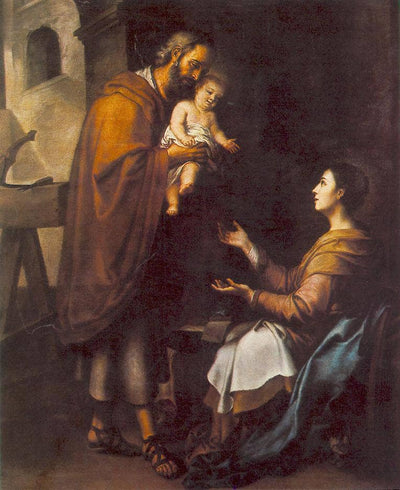 The Holy Family in bedroom