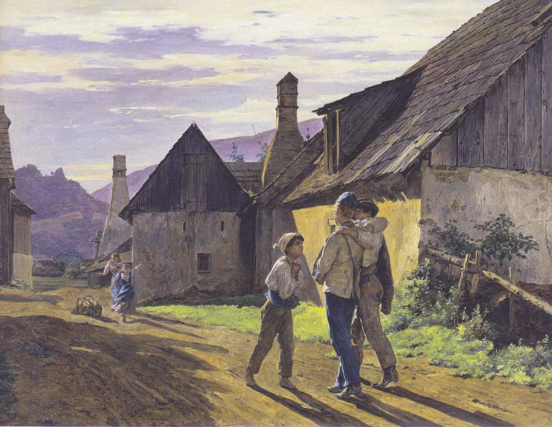 The Homecoming by Ferdinand Georg Waldmüller — Oil Painting Reproduction
