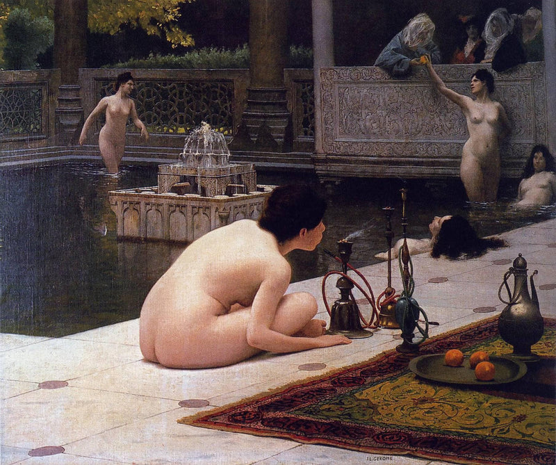 The Hookah Lighter by Jean-Leon Gerome — Oil Painting Reproduction