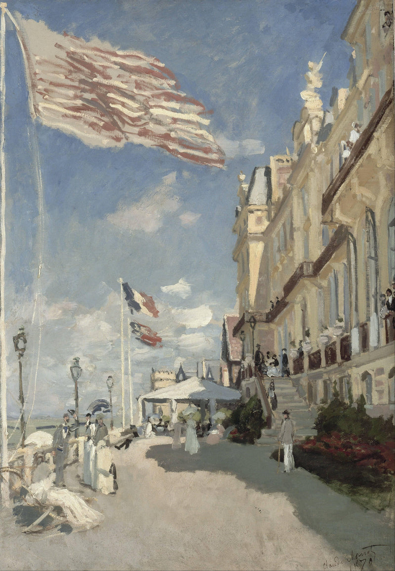 The Hotel des Roches Noires at Trouville by Claude Monet — Oil Painting Reproduction