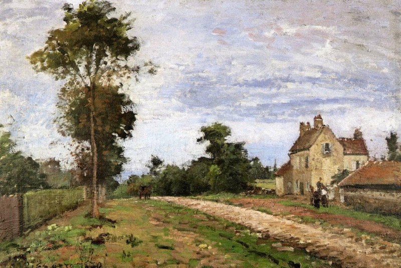 The House of Monsieur Musy, Louveciennes by Camille Pissarro — Oil Painting Reproduction