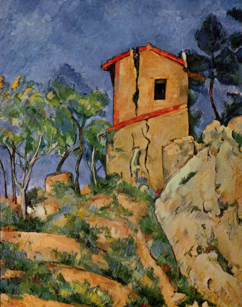 The House with the Cracked Walls by Paul Cezanne — Oil Painting Reproduction