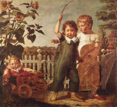 The Hulsenbeck Children in hallway