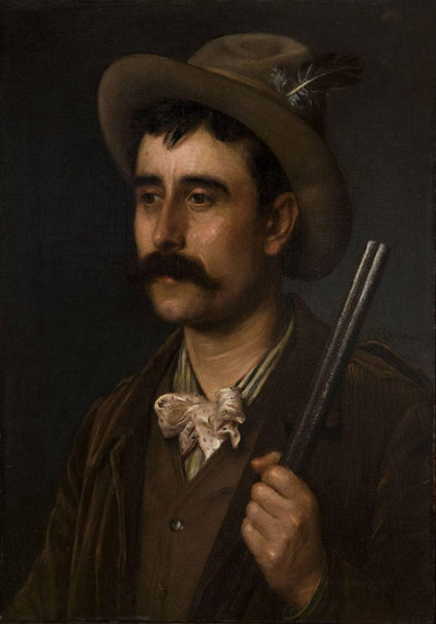 The hunter in hallway