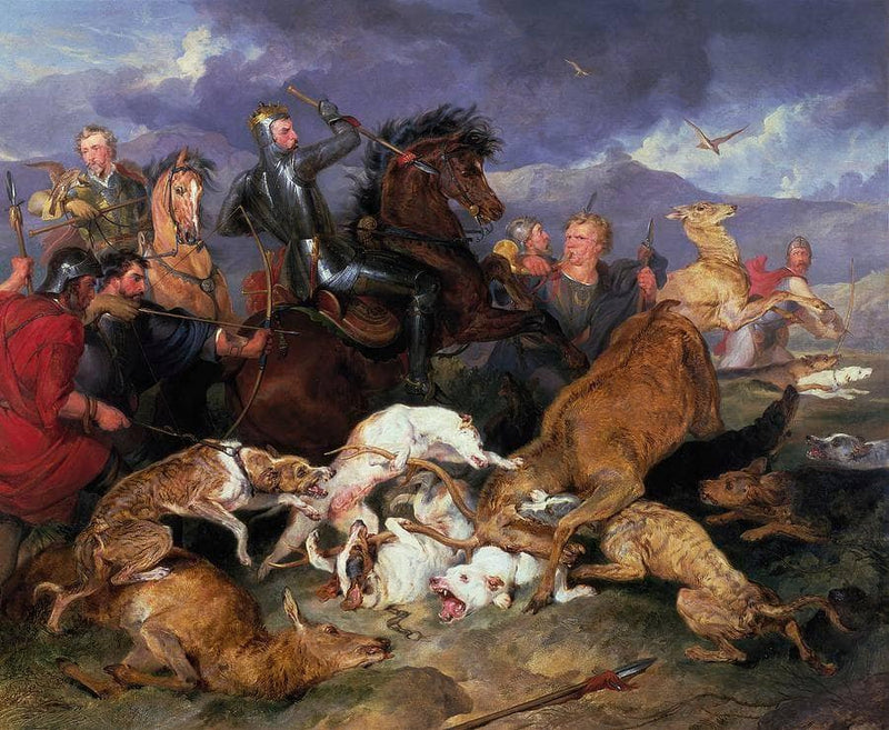The Hunting of Chevy Chase by Edwin Henry Landseer — Oil Painting Reproduction