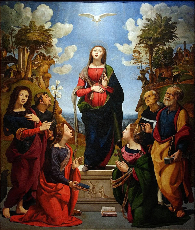 The Immaculate Conception with Saints by Piero di Cosimo — Oil Painting Reproduction
