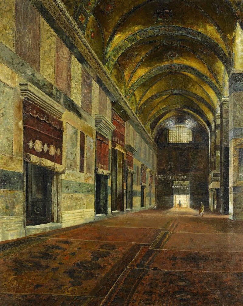 The Imperial Gate, Hagia Sophia by Sevket Dag — Oil Painting Reproduction