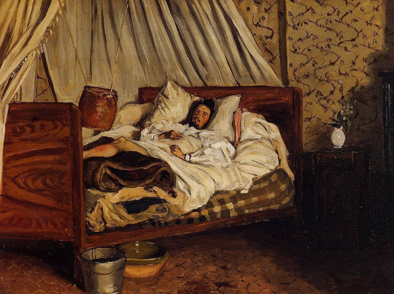 The Improvised Field-Hospital by Frederic Bazille — Oil Painting Reproduction