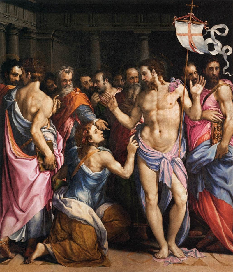 The Incredulity of St Thomas by Francesco de' Rossi (Francesco Salviati), "Cecchino" — Oil Painting Reproduction
