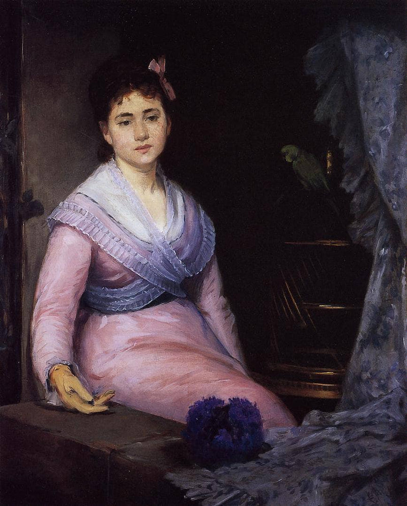 The Indolence by Eva Gonzales — Oil Painting Reproduction