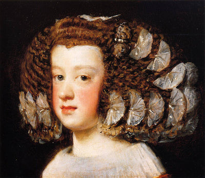 The Infanta Maria Theresa, daughter of Philip IV of Spain in master bedroom