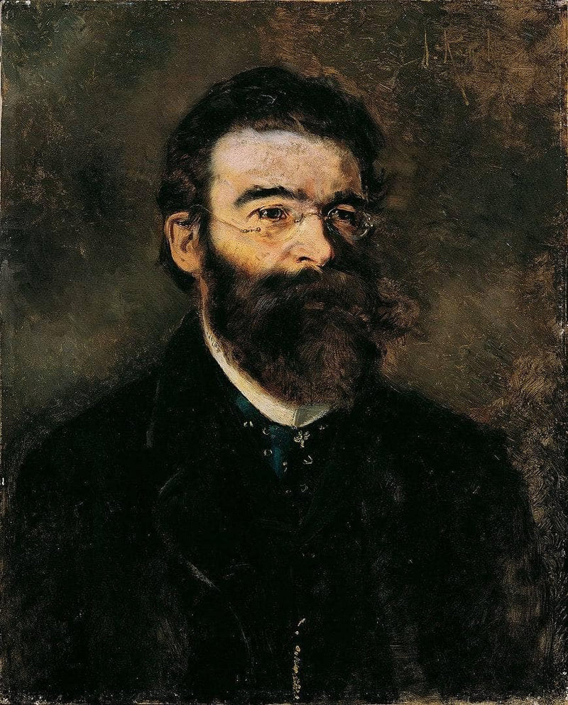 The Internist Professor Samuel Stern by Anton Romako — Oil Painting Reproduction