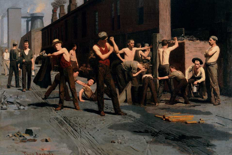 The Ironworkers' Noontime by Thomas Pollock Anshutz — Oil Painting Reproduction
