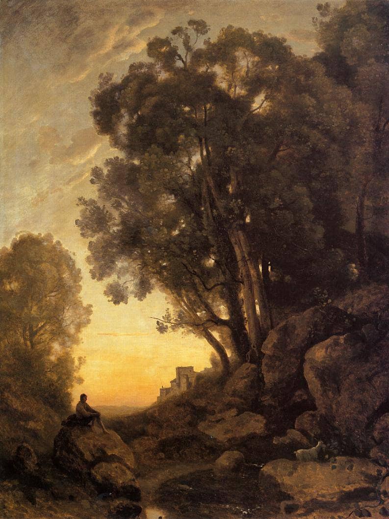 The Italian Goatherd by Camille Corot — Oil Painting Reproduction