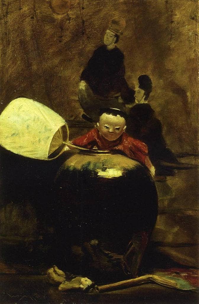 The Japanese Doll by William Merritt Chase — Oil Painting Reproduction