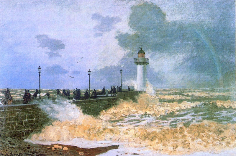 The Jetty at Le Havre by Claude Monet — Oil Painting Reproduction