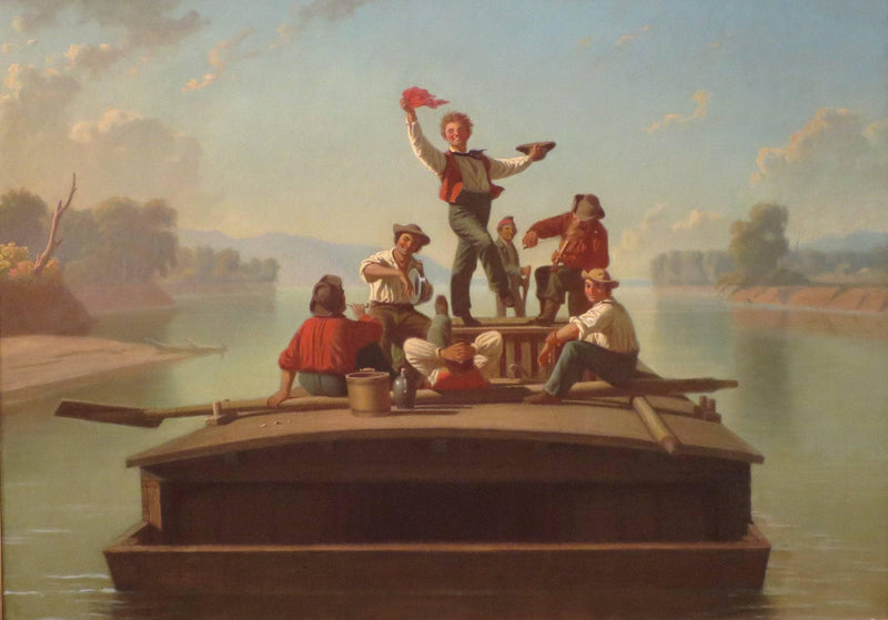 The Jolly Flatboatman by George Caleb Bingham — Oil Painting Reproduction