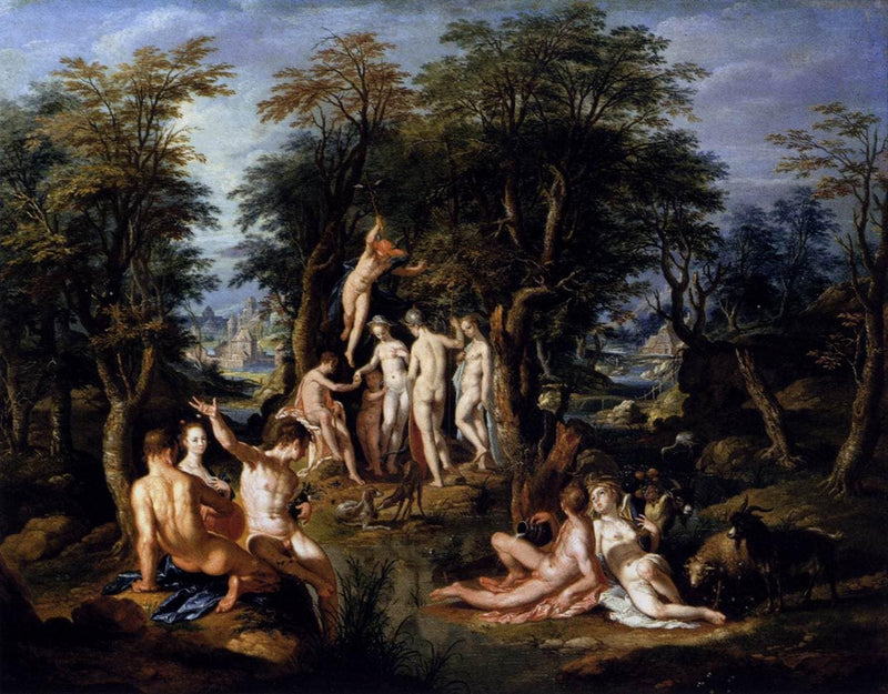 The Judgment of Paris by Joachim Wtewael — Oil Painting Reproduction