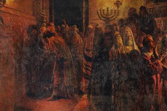 The Judgment of the Sanhedrin by Nikolai Ge — Oil Painting Reproduction
