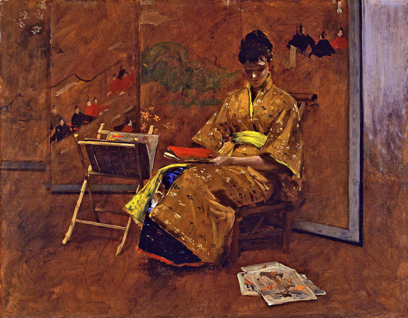 The Kimono by William Merritt Chase — Oil Painting Reproduction