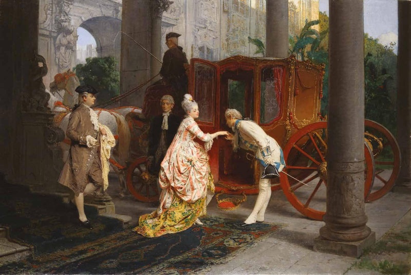 The kiss of the hand by Gerolamo Induno — Oil Painting Reproduction
