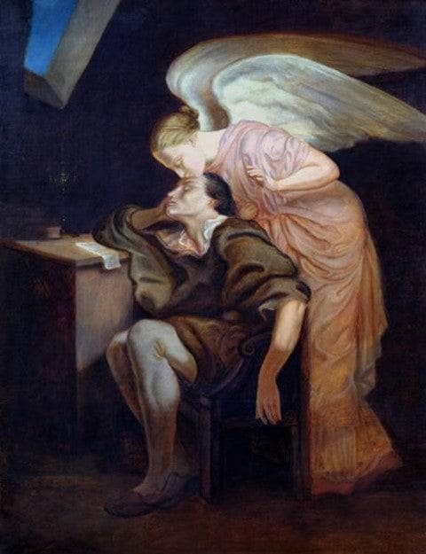 The Kiss of the Muse by Paul Cezanne — Oil Painting Reproduction
