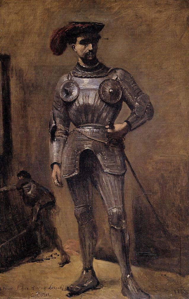 The Knight by Camille Corot — Oil Painting Reproduction