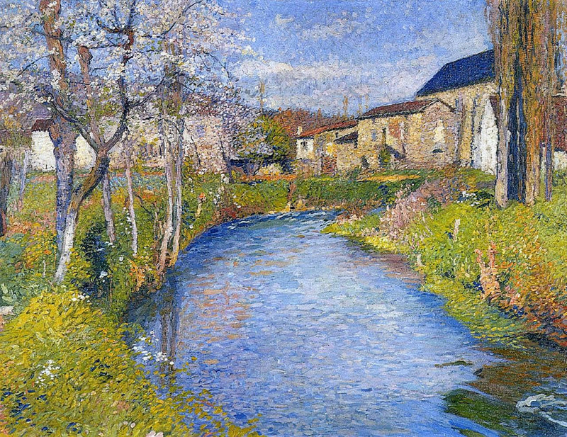 The Labastide du Vert in Spring by Henri Martin — Oil Painting Reproduction