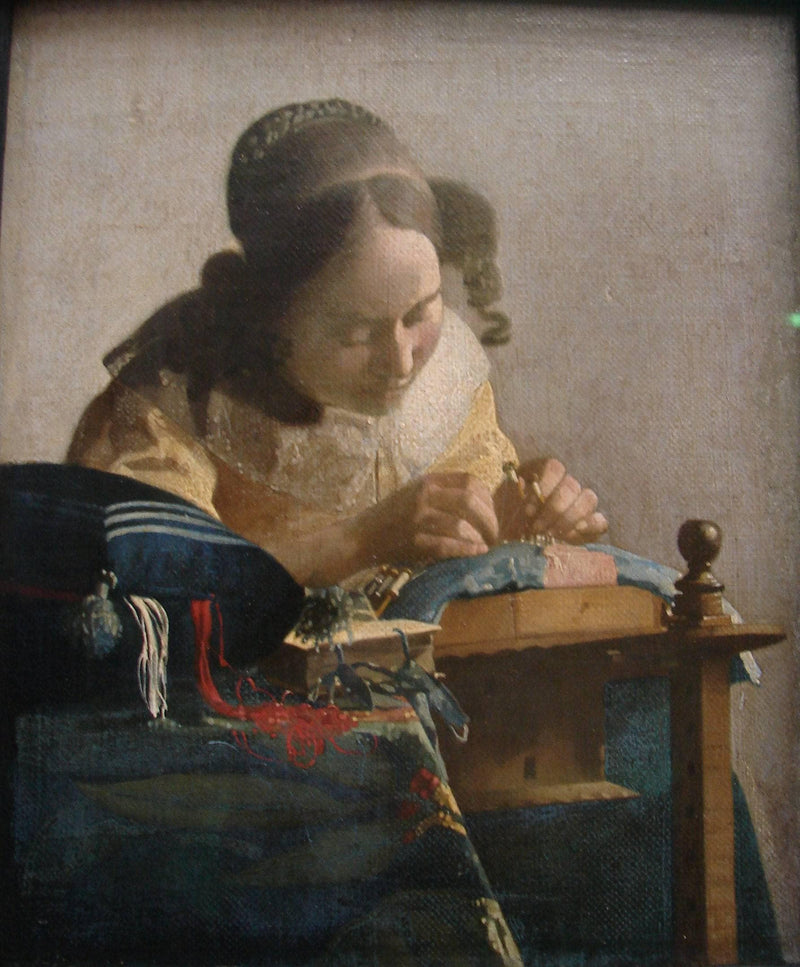 The Lacemaker by Johannes Vermeer — Oil Painting Reproduction