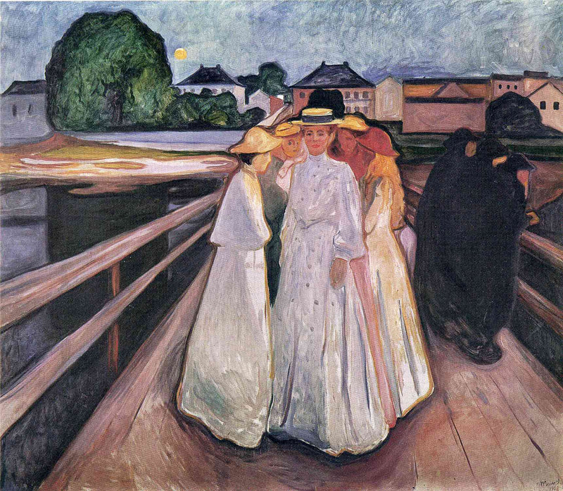 The Ladies on the Bridge by Edvard Munch — Oil Painting Reproduction