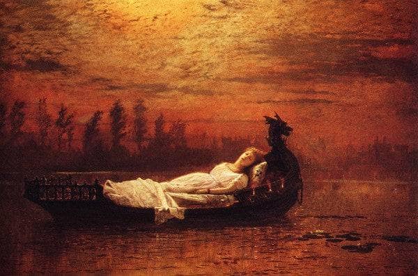 The Lady of Shalott by John Atkinson Grimshaw — Oil Painting Reproduction