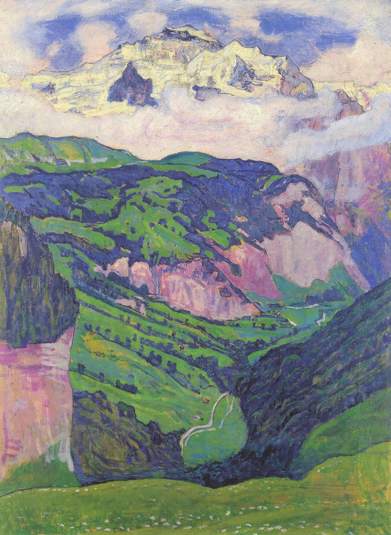 The Lady of the Isenfluh by Ferdinand Hodler — Oil Painting Reproduction
