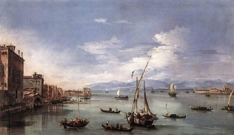 The Lagoon from the Fondamenta Nuove by Francesco Guardi — Oil Painting Reproduction