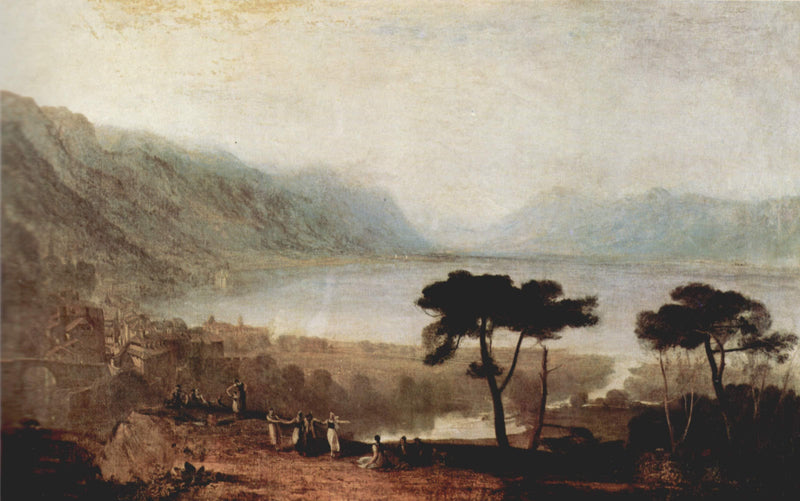 The Lake Geneva seen from Montreux by J.M.W. Turner — Oil Painting Reproduction