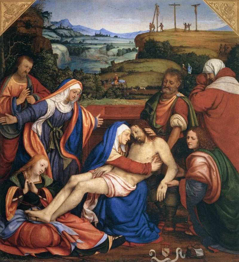 The Lamentation of Christ by Andrea Solario — Oil Painting Reproduction