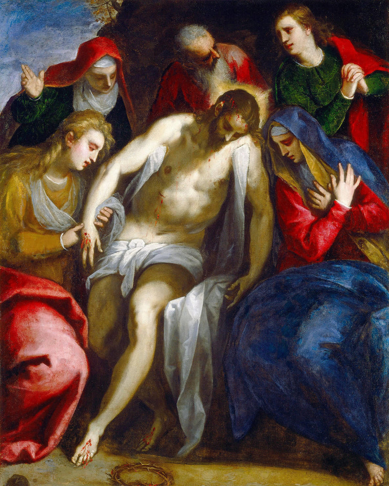 The Lamentation over the Dead Christ by Palma il Giovane — Oil Painting Reproduction