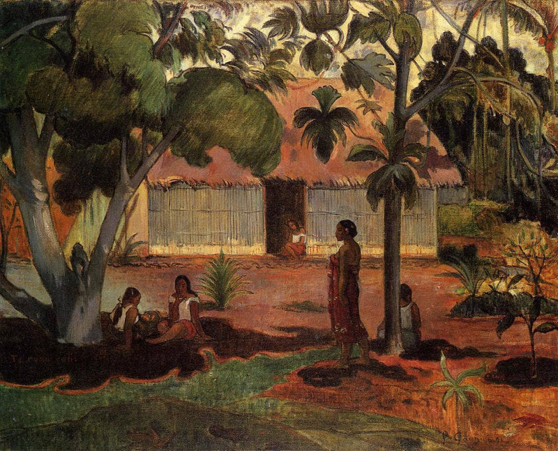 The large tree by Paul Gauguin — Oil Painting Reproduction