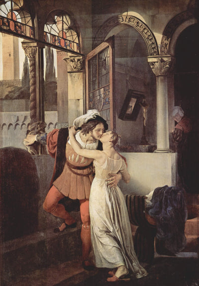 The last kiss of Romeo and Juliet in living room