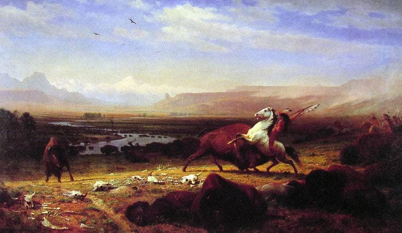 The Last of the Buffalo by Albert Bierstadt — Oil Painting Reproduction