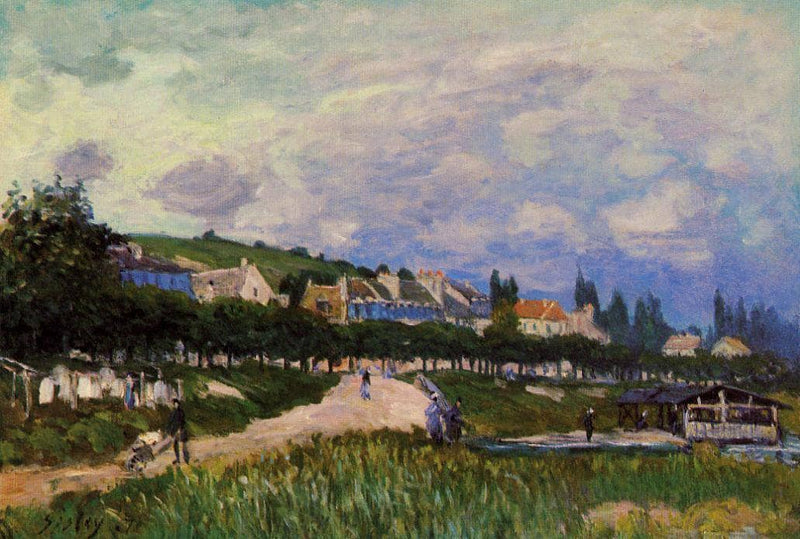The Laundry by Alfred Sisley — Oil Painting Reproduction