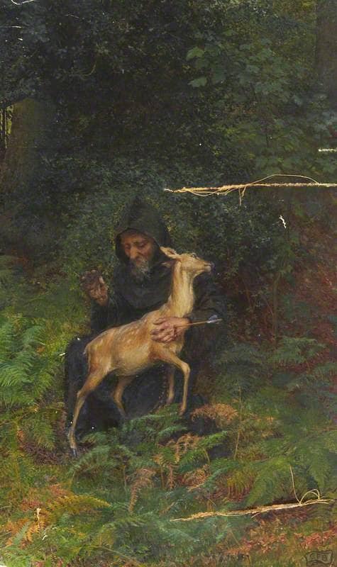 The Legend of Saint Giles by Eleanor Fortescue-Brickdale — Oil Painting Reproduction