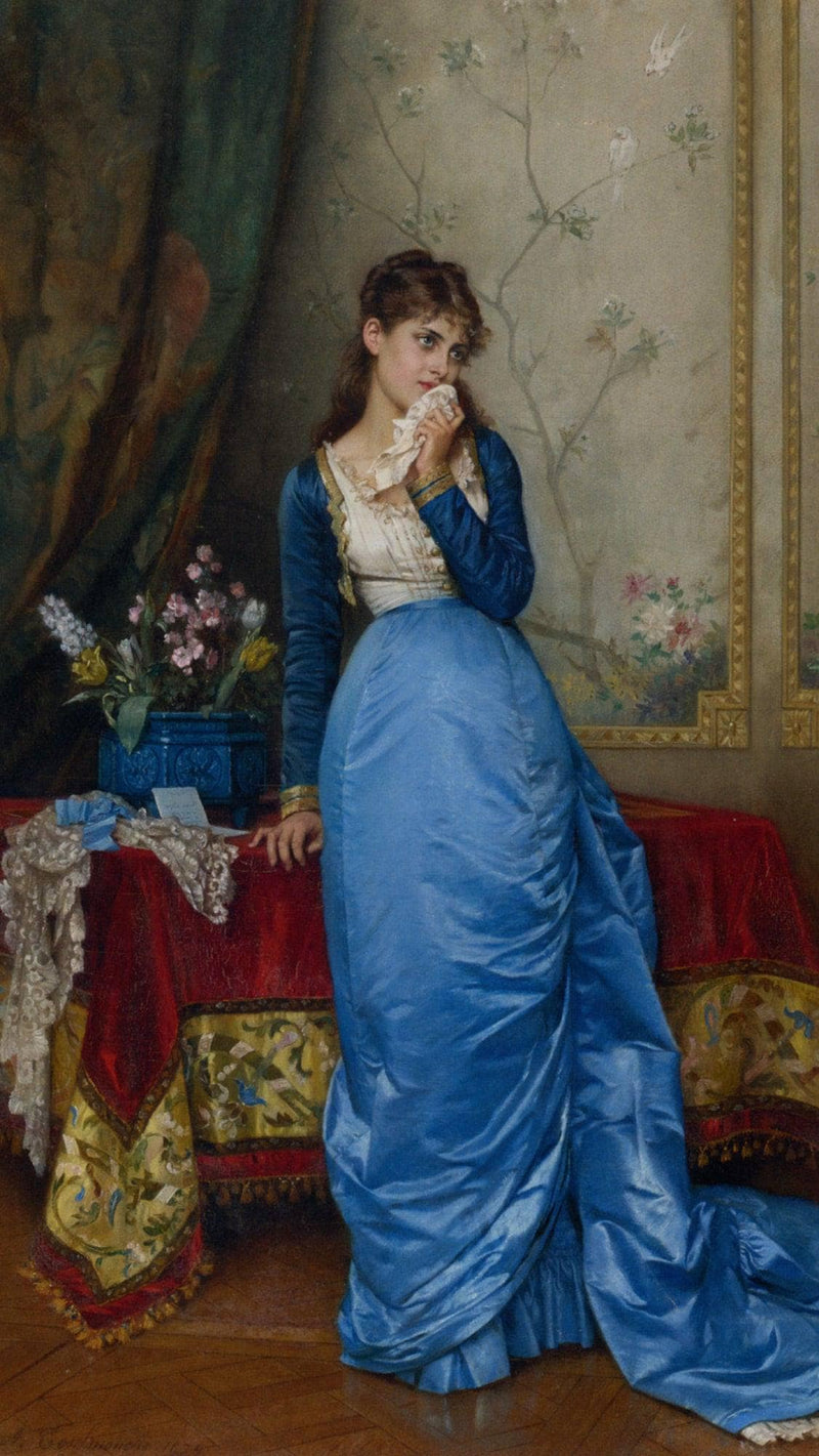 The Letter by Auguste Toulmouche — Oil Painting Reproduction