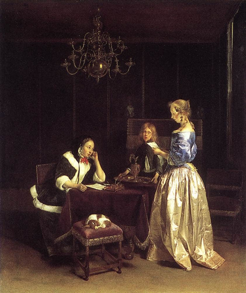 The Letter by Gerard Terborch — Oil Painting Reproduction