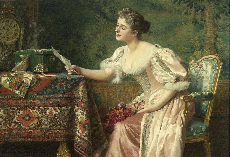 The letter by Wladyslaw Czachorski — Oil Painting Reproduction