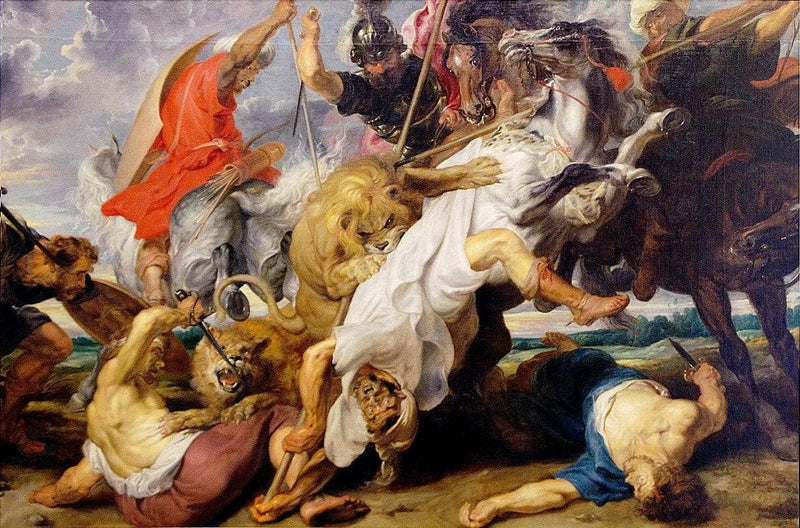 The Lion Hunt by Peter Paul Rubens — Oil Painting Reproduction
