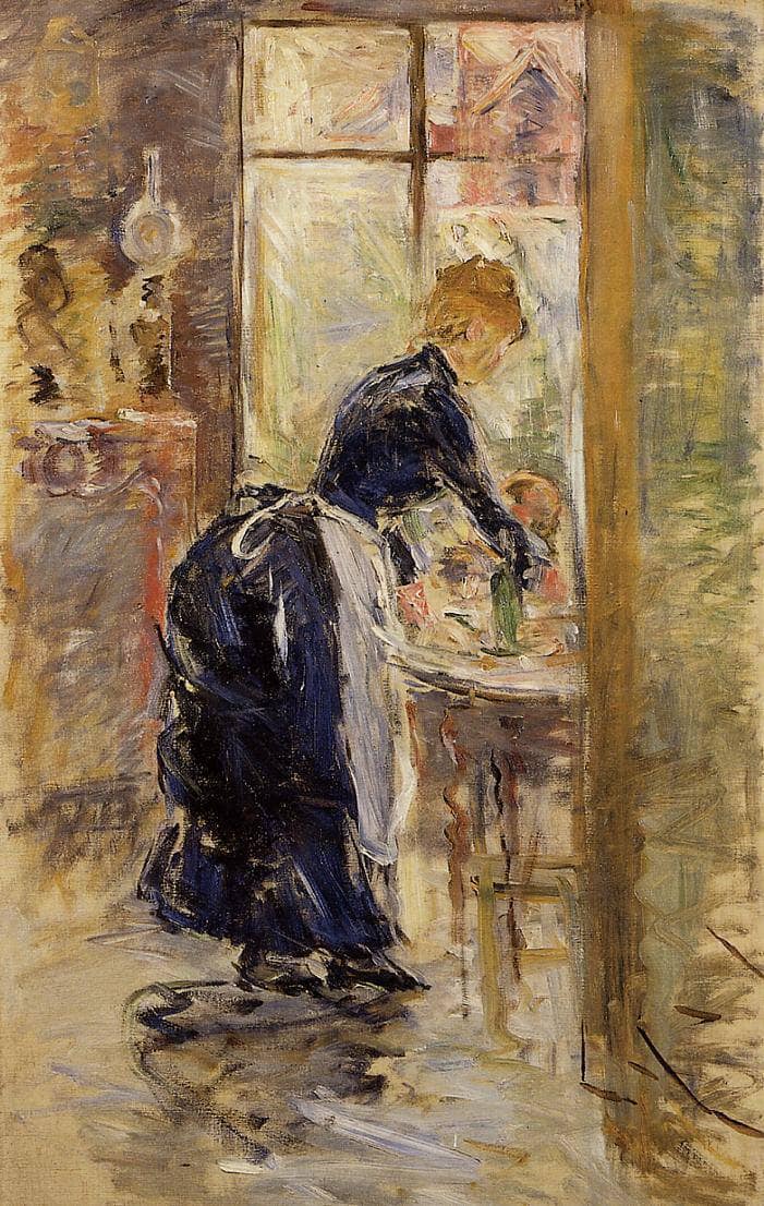The Little Maid Servant by Berthe Morisot — Oil Painting Reproduction